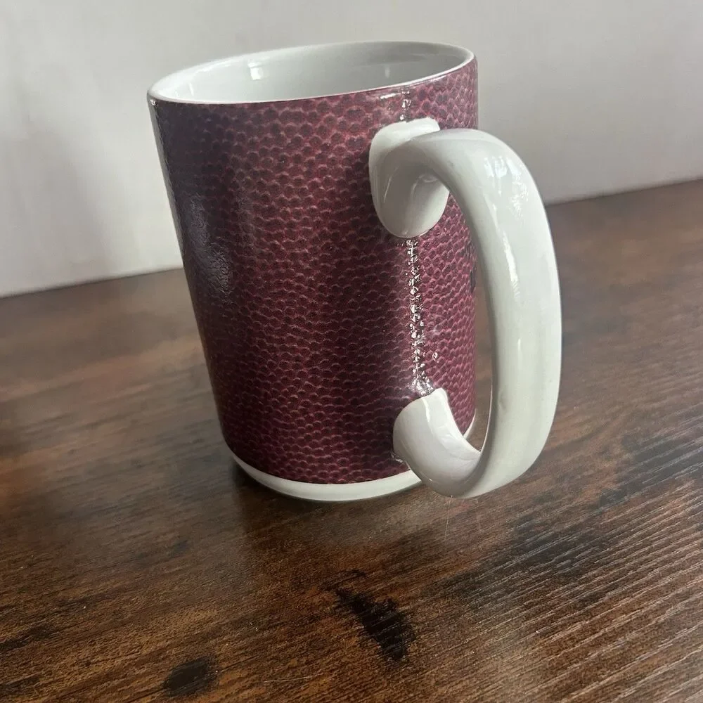 NFL The Duke Wilson Football Coffee Mug Cup Faux Leather Texture Laces